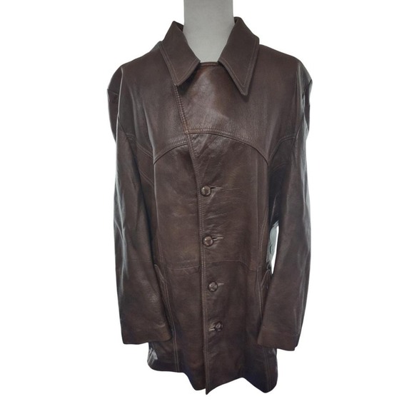 American Vintage Other - VTG Rare 70s Angel‎ Skin Cabretta Leather by Grais Jacket 40 Mob Boss Steampunk
